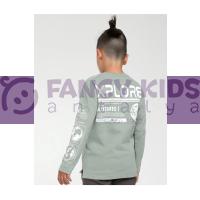 9-14 Yaş Erkek Çocuk Sweat Shirt Baskılı Yeşil