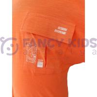 Erkek Çocuk Baskılı Turuncu Sweatshirt – Pamuklu, Rahat ve Esnek Kumaş