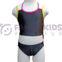 3-14 Yaş Kız Çocuk Bikini Siyah