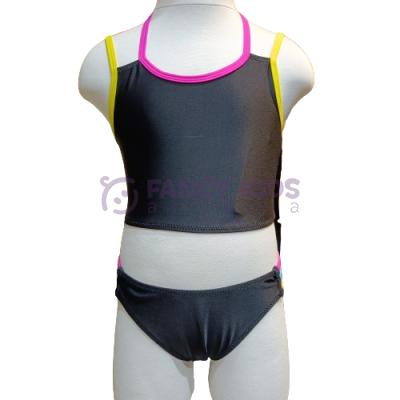 3-14 Yaş Kız Çocuk Bikini Siyah