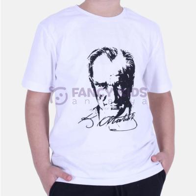 FancyKids Erkek Çocuk Atatürk Baskılı T-Shirt