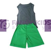 6 - 36 Ay Erkek Çocuk İkili Takım Atlet T-Shirt Şort