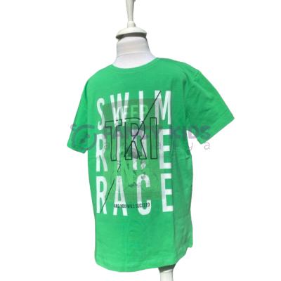Fancy Kids Erkek Çocuk T-Shirt Triathlon Baskılı Yeşil