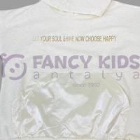 8-14 Yaş Kız Çocuk İkili Takım Vizon Kapüşonlu Sweat - Shirt Parlak Şort