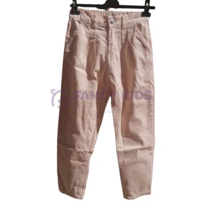 8-14 Yaş Kız Çocuk Pantolon Gabardin Mevsimlik Krem