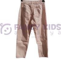 8-14 Yaş Kız Çocuk Pantolon Gabardin Mevsimlik Krem
