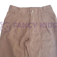 8-14 Yaş Kız Çocuk Pantolon Gabardin Mevsimlik Krem