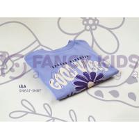 Kız Çocuk Sweat Shirt Baskılı Lila Crop