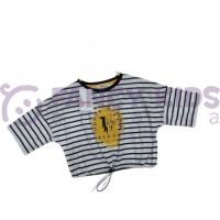 8-14 Yaş Kız Çocuk T-Shirt Belden Lastikli