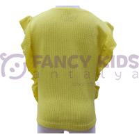 8-14 Yaş Kız Çocuk T-Shirt Kaşkorse Neon Sarı