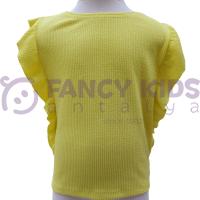 8-14 Yaş Kız Çocuk T-Shirt Kaşkorse Neon Sarı