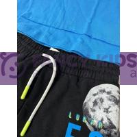 4-8 Yaş Erkek Çocuk İkili Takım Dark Night Eclipse T-Shirt Şort