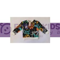5-14 Yaş Erkek Çocuk Sweat-Shirt Baskılı Siyah  