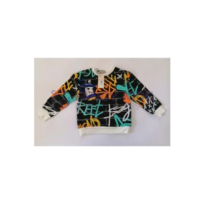5-14 Yaş Erkek Çocuk Sweat-Shirt Baskılı Siyah  