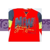 5-14 Yaş Erkek Çocuk Sweat Shirt Baskılı Nar Çiçeği  