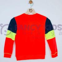 5-14 Yaş Erkek Çocuk Sweat Shirt Baskılı Nar Çiçeği  