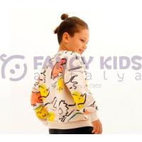 4-9 Yaş Erkek Çocuk Sweat Shirt Taş Devri Baskılı