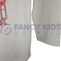 9-14 Yaş Erkek Çocuk Sweat Shirt Baskılı Uzun Kol Bej  