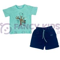 9-36 Ay Erkek Çocuk İkili Takım Koala Baskılı T-Shirt - Şort