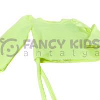4-13 Yaş Kız Çocuk SweatShirt Kaşkorse Neon Sarı
