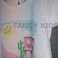 18-48 Ay Kız Çocuk T-Shirt Baskılı Beyaz