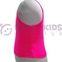 5-14 Yaş Kız Çocuk T-Shirt Crop Pembe Mor