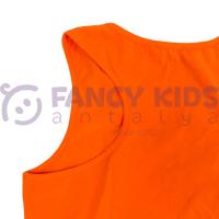 Kız Çocuk Crop T-Shirt Turuncu 