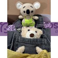 Yeni Doğan Hediye Kutusu Paketi Renkli Doğal El Yapımı Amigurumi Uyku Arkadaşı ve Salopetli