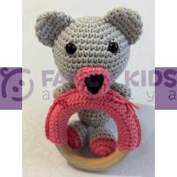 Yeni Doğan Hediye Kutusu Renkli Doğal El Yapımı Amigurumi Diş Halkalı Çıngıraklı 