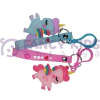 Unicorn Karikatür Anime Figürü PVC Bebek Çanta Anahtarlığı