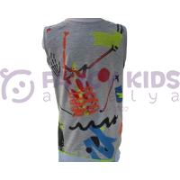 Erkek Çocuk  Dijital Baskılı Atlet T-Shirt 