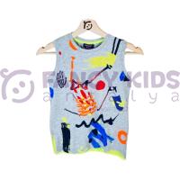 Erkek Çocuk  Dijital Baskılı Atlet T-Shirt 