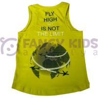 Erkek Çocuk Baskılı Atlet T-Shirt Kargo Cepli Bağcıklı Şort İkili Takım