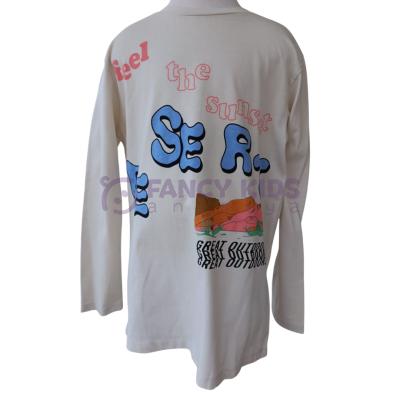 Erkek Çocuk Baskılı Bej Sweatshirt Uzun Kollu %100 Pamuk