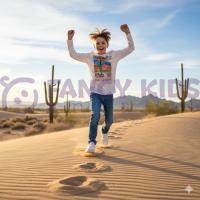 Erkek Çocuk Baskılı Bej Sweatshirt Uzun Kollu %100 Pamuk