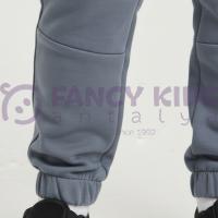 Erkek Çocuk Baskılı İkili Eşofman Takımı Kırmızı Gri Pamuklu Rahat Kalıp