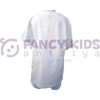 Erkek Çocuk Dijital Konsept Baskılı Beyaz T-Shirt