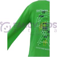 Erkek Çocuk Goal Baskılı Yeşil Sweatshirt %100 Pamuk Rahat Regular Fit
