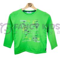 Erkek Çocuk Goal Baskılı Yeşil Sweatshirt %100 Pamuk Rahat Regular Fit