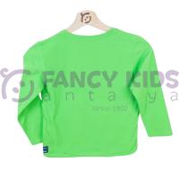 Erkek Çocuk Goal Baskılı Yeşil Sweatshirt %100 Pamuk Rahat Regular Fit