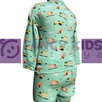 1-8 Yaş Erkek Çocuk Helikopter Desenli Pijama Takımı 