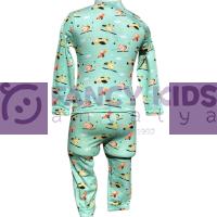 1-8 Yaş Erkek Çocuk Helikopter Desenli Pijama Takımı 
