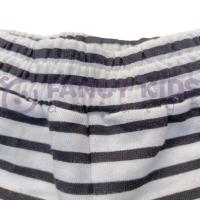 Erkek Çocuk İkili Takım Baskılı Turuncu Atlet T-Shirt Çizgili Şortlu