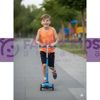 Erkek Çocuk İkili Takım Bimont Air Neon Baskılı Turuncu - Siyah  