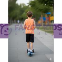 Erkek Çocuk İkili Takım Bimont Air Neon Baskılı Turuncu - Siyah  