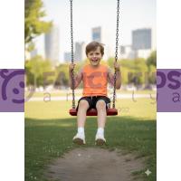 Erkek Çocuk İkili Takım Bimont Air Neon Baskılı Turuncu - Siyah  