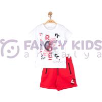 4-14 Yaş Erkek Çocuk İkili Takım Ride Baskılı T-Shirt - Şort