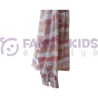 Erkek Çocuk Kapüşonlu Kahverengi Çizgili Gömlek – %100 Pamuk, Esnek ve İnce Kumaş