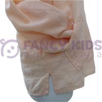 Erkek Çocuk Kapüşonlu Kanguru Cepli Pamuk Gömlek – Yumuşak Kumaş, Katlanabilir Kol