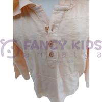 Erkek Çocuk Kapüşonlu Kanguru Cepli Pamuk Gömlek – Yumuşak Kumaş, Katlanabilir Kol